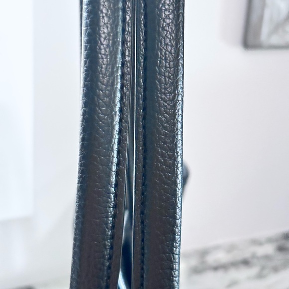 DKNY Grayson Tote – Black Pebbled Leather Shoulder Bag - Picture 11 of 14